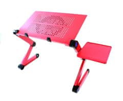 APT SL7B Flexibilní stolek na notebook s chlazením - růžový