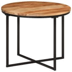 Greatstore Konferenční stolek 55x55x45 cm masivní akáciové dřevo a železo