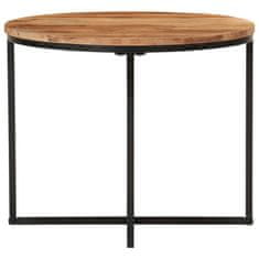 shumee Konferenční stolek 55x55x45 cm masivní akáciové dřevo a železo