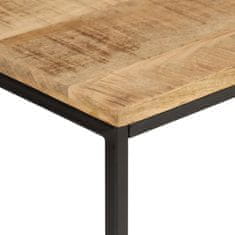 shumee Konzolový stolek 90x30x75 cm masivní hrubý mangovník a železo