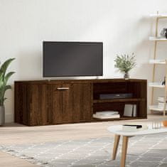 shumee TV skříňka hnědý dub 120 x 34 x 37 cm kompozitní dřevo