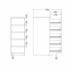 eoshop Komoda Simplicity 233 dub sonoma