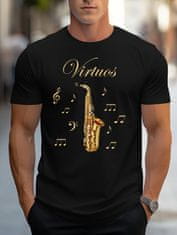STRIKER Pánské tričko virtuos saxofon Velikost: S