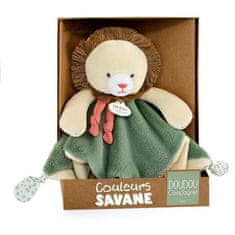 Kraftika Doudou plyšový muchláček lev couleurs savane 25 cm