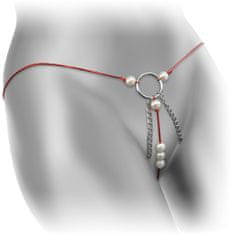 XSARA Tanga s perličkami stimulujícími klitoris kalhotky na sex - 75418471
