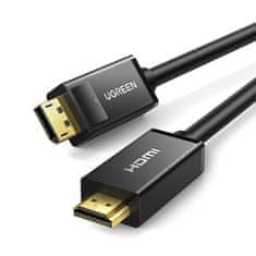 shumee DisplayPort - HDMI 4K HDR 3D kabel, 3 m, černý