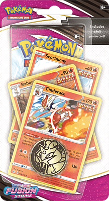 Pokémon Pokémon - Sword and Shield 8 - Fusion Strike - Premium Checklane Blister - Cinderace