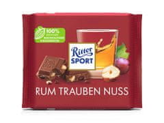 Ritter Sport Ritter Sport mléčná čokoláda s rumem, rozinkami a oříšky 100g