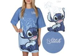 sarcia.eu Stitch Disney Modrá, dámská košile na spaní, bavlněná noční košile XS