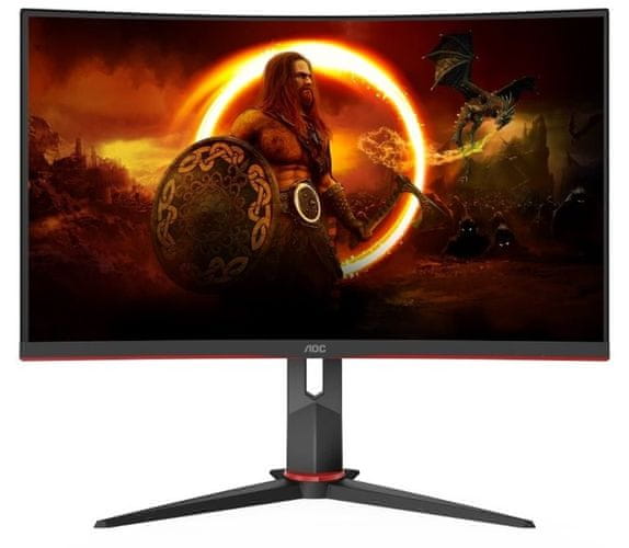 herní monitor AOC CQ27G2S 27 palců freesync 1 ms MPRT HDR10 165 Hz adaptive sync audio HDMI Displayport Low blue light flicker free