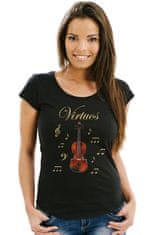 STRIKER Dámské tričko virtuos housle Velikost: S