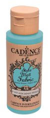 Textilní barva Cadence Style Matt Fabric - světle tyrkysová / 50 ml