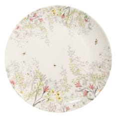 Clayre & Eef porcelánový dezertní talíř WILDFLOWER FIELDS 20 cm