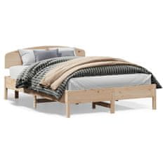 shumee Rám postele s čelem 120 x 200 cm masivní borové dřevo