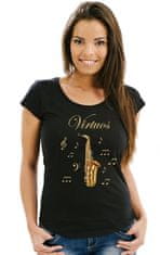 STRIKER Dámské tričko virtuos saxofon Velikost: XL