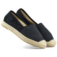 Černé klasické espadrilky pro ženy velikost 38