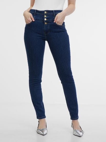 Orsay Tmavě modré dámské skinny fit džíny