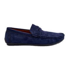 Pánské mokasíny Eko Suede Dark Blue velikost 44