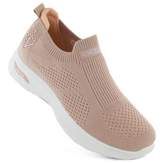 Vinceza Růžová sportovní obuv slip-on