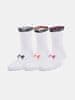 Ponožky UA Essential Nv Mid Crew 3pk-WHT M