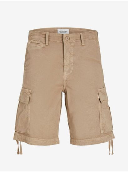 Jack&Jones Béžové pánské cargo kraťasy Jack & Jones Cole