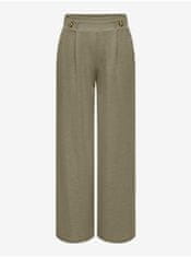Jacqueline de Yong Khaki dámské široké kalhoty JDY Birdie XL/32