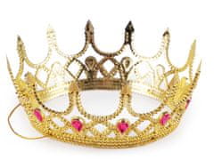 Královská koruna karnevalová královna - zlatá sv.