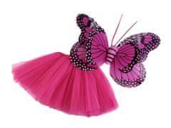 Karnevalový kostým - motýl - fialovorůžová
