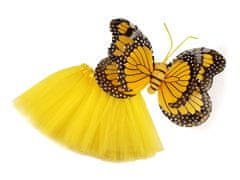 Karnevalový kostým - motýl - žlutá