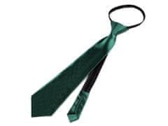 Saténová párty kravata jednobarevná - (31 cm) zelená jedle