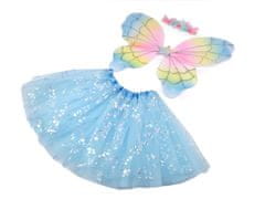 Karnevalový kostým - motýl - modrá andělská