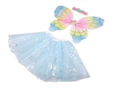 Karnevalový kostým - motýl - modrá andělská bílá