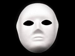 Maska na obličej k domalování - bílá dámská