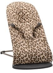 Babybjörn Lehátko Bliss Beige Leopard print cotton, tmavě šedá konstrukce