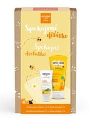 Weleda Set dárkový Spokojné děťátko měsíčkový dětský šampón 200ml + dětský zubní gel 50ml