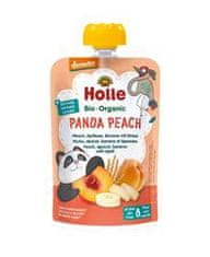 Holle Panda Peach Bio pyré broskev merunka banán špalda 100 g (8+)