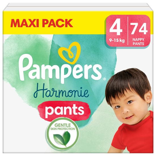 Pampers Kalhotky plenkové Harmonie Pants vel. 4 (74 ks) 9-15 kg