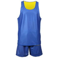 BD-1 basketbalový komplet žlutá-modrá velikost oblečení XXXL