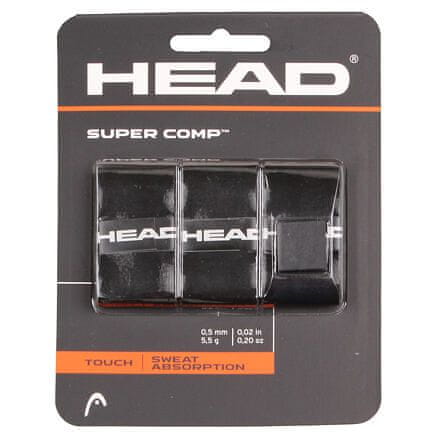 Head Super Comp overgrip omotávka tl. 0,5 mm černá balení 3 ks