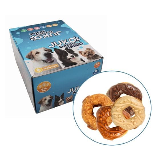 Juko Donuts Mix 4 příchutě Snacks 1,6 kg (cca 29 ks)