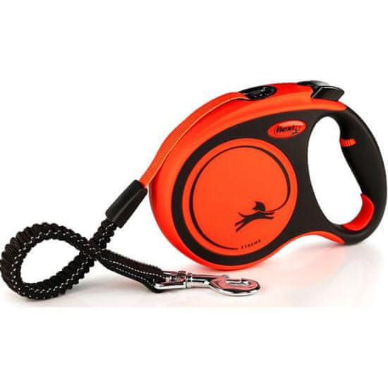 Flexi Xtreme L pásek 5 m oranžové do 65 kg