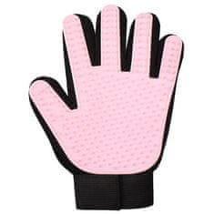 Pet Glove vyčesávací rukavice růžová varianta 40168