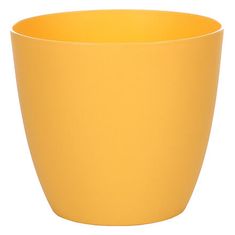 Plastkon Ella Mat dekorativní květináč žlutá průměr 7 cm