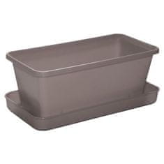 Plastkon Small truhlík s miskou taupe varianta 41192