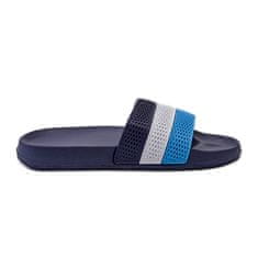 Klasické pánské žabky s pásky Navy Blue velikost 44