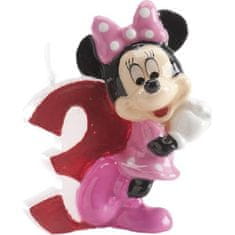 Dekora Dortová svíčka Minnie 6,5cm číslo 3 -