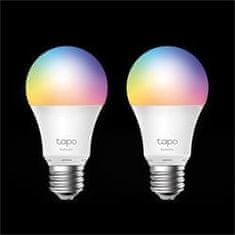 TP-Link Smart Wi-Fi Light Bulb, Multicolor, 2-PackSPEC: E27, 220–240 V, Brightness 806 lm, Max Operation Power 8.7W, 1