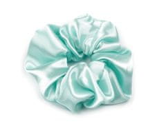 Saténová scrunchie gumička do vlasů - mint