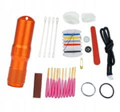 Pronett XT1123 Vodotěsná hliníková kapsle Survival Kit COLOR