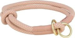 Trixie Soft Rope kulatý polostahovací obojek, růžová/světlerůžová